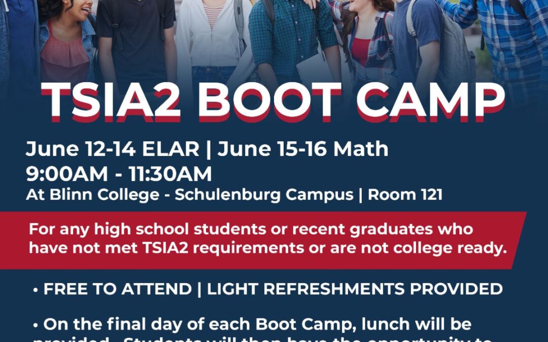 Boot Camp to Prepare Students for TSIA Test and Verify ‘College Readiness’ offered by ACCSS