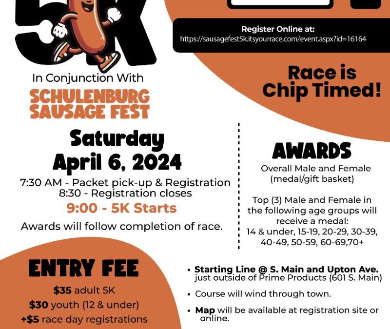 It’s not too late to register for the Sausagefest 5K Benefitting ACCSS
