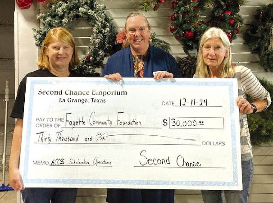 Second Chance Donates to ACCSS